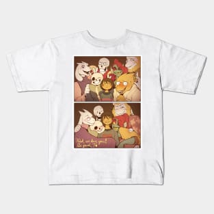 Friends become family (undertale) Kids T-Shirt